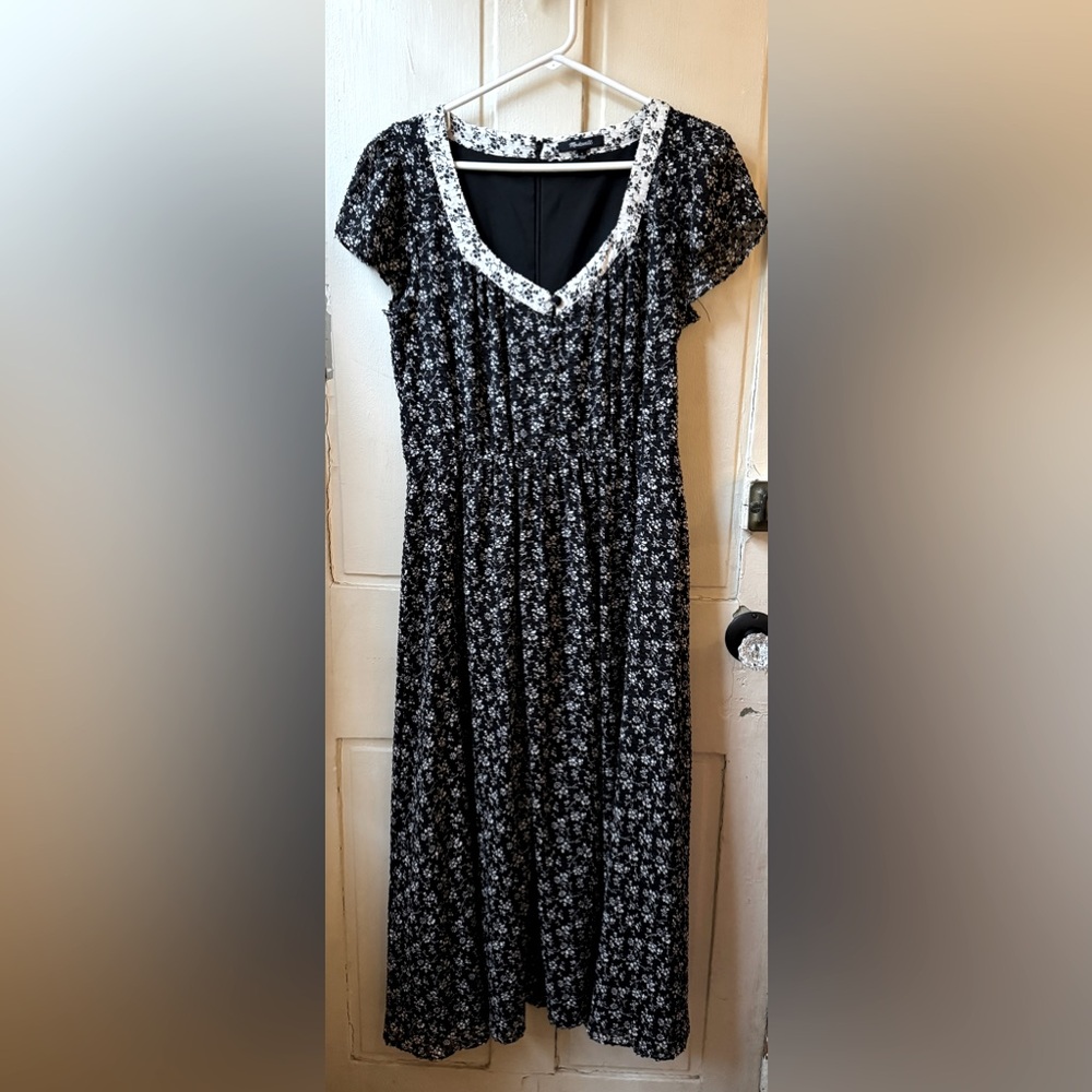 Madewell floral prairie dress